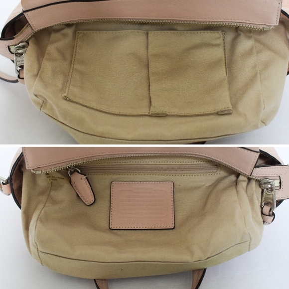 Coach Pink Bleecker Mini Riley Carryall Top Handle Bag Pebbled Leather 27923 - Picture 10 of 16